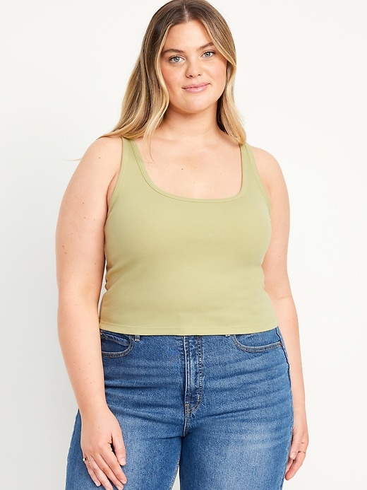 Image number 7 showing, Ribbed Crop Tank Top