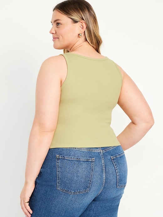 Image number 8 showing, Ribbed Crop Tank Top