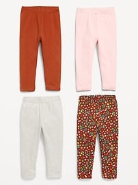 Image number 2 showing, Full-Length Leggings 4-Pack for Toddler Girls