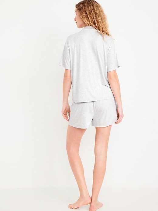 Image number 2 showing, Knit Jersey Pajama Short Set