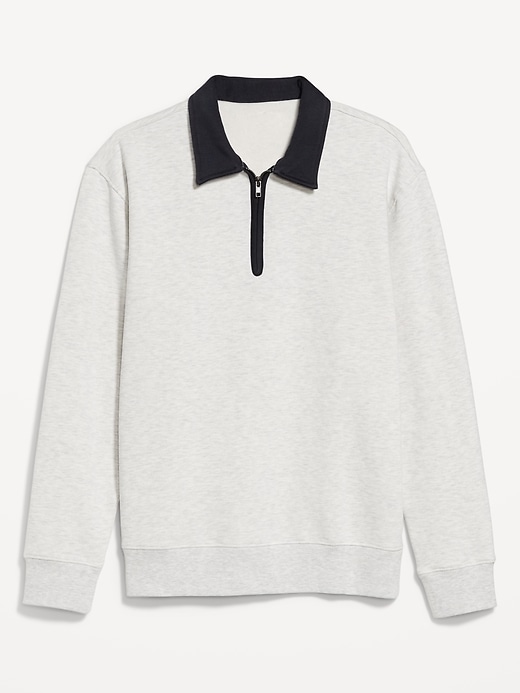 Image number 4 showing, Quarter-Zip Fleece Polo Sweater