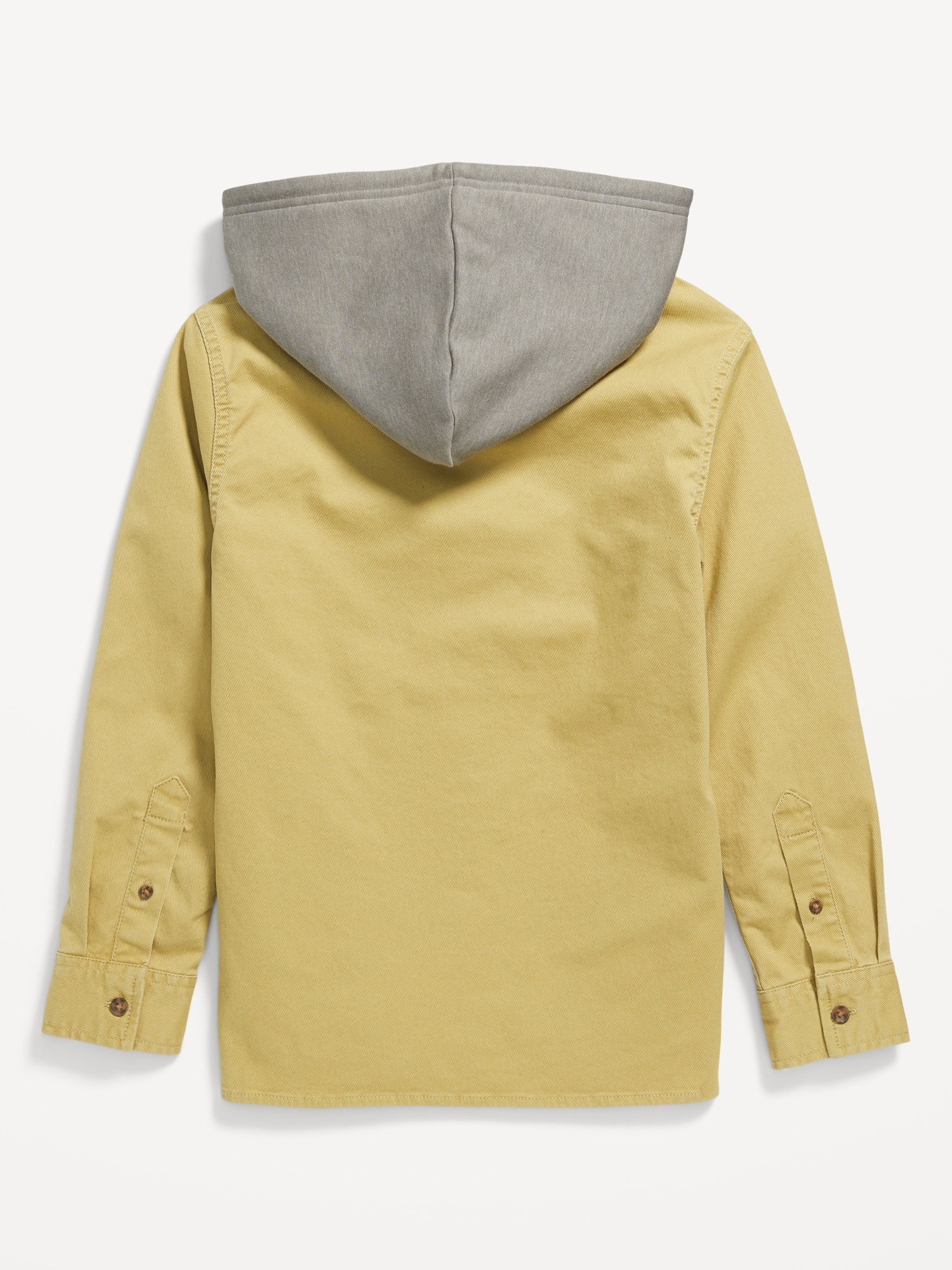 Long-Sleeve Hooded Utility Shirt for Boys