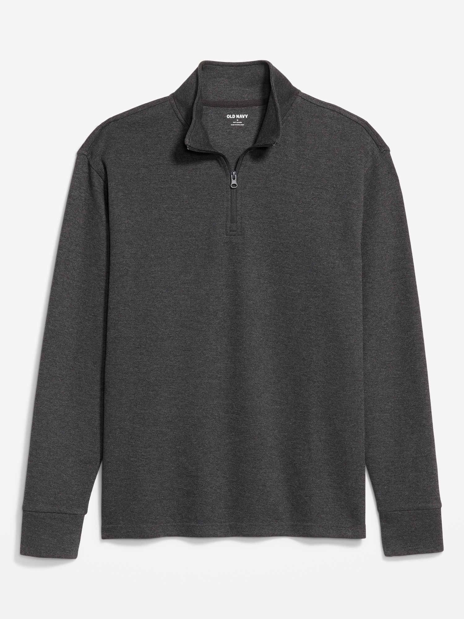 French Rib Quarter-Zip Sweater