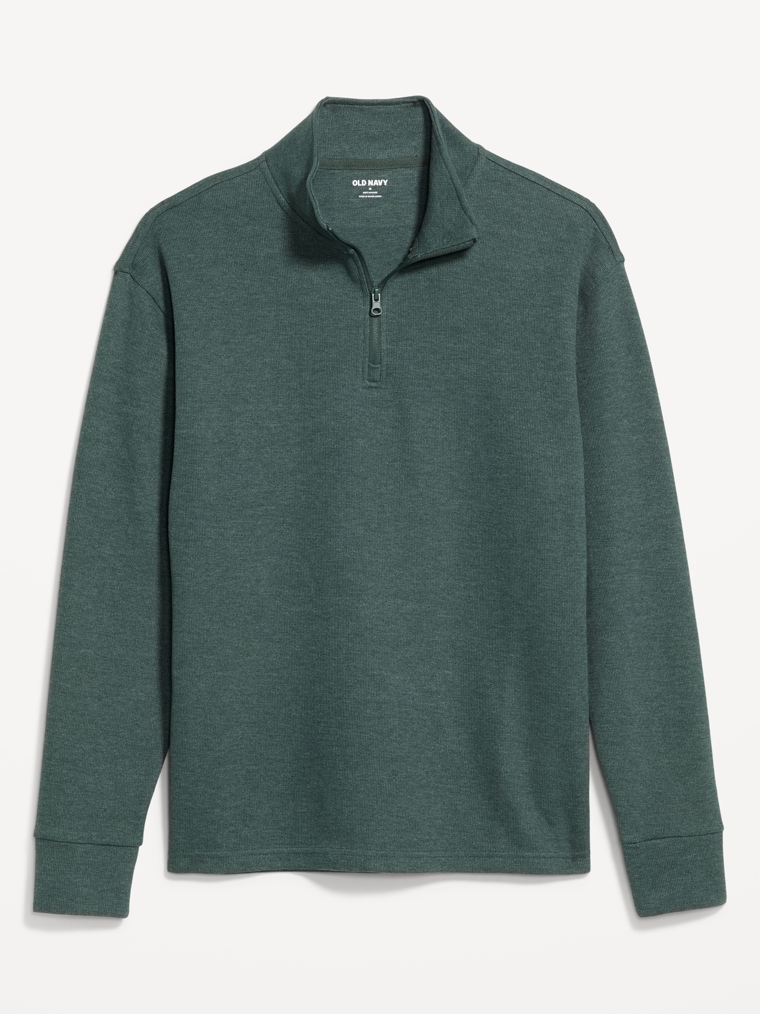 French Rib Quarter-Zip Sweater