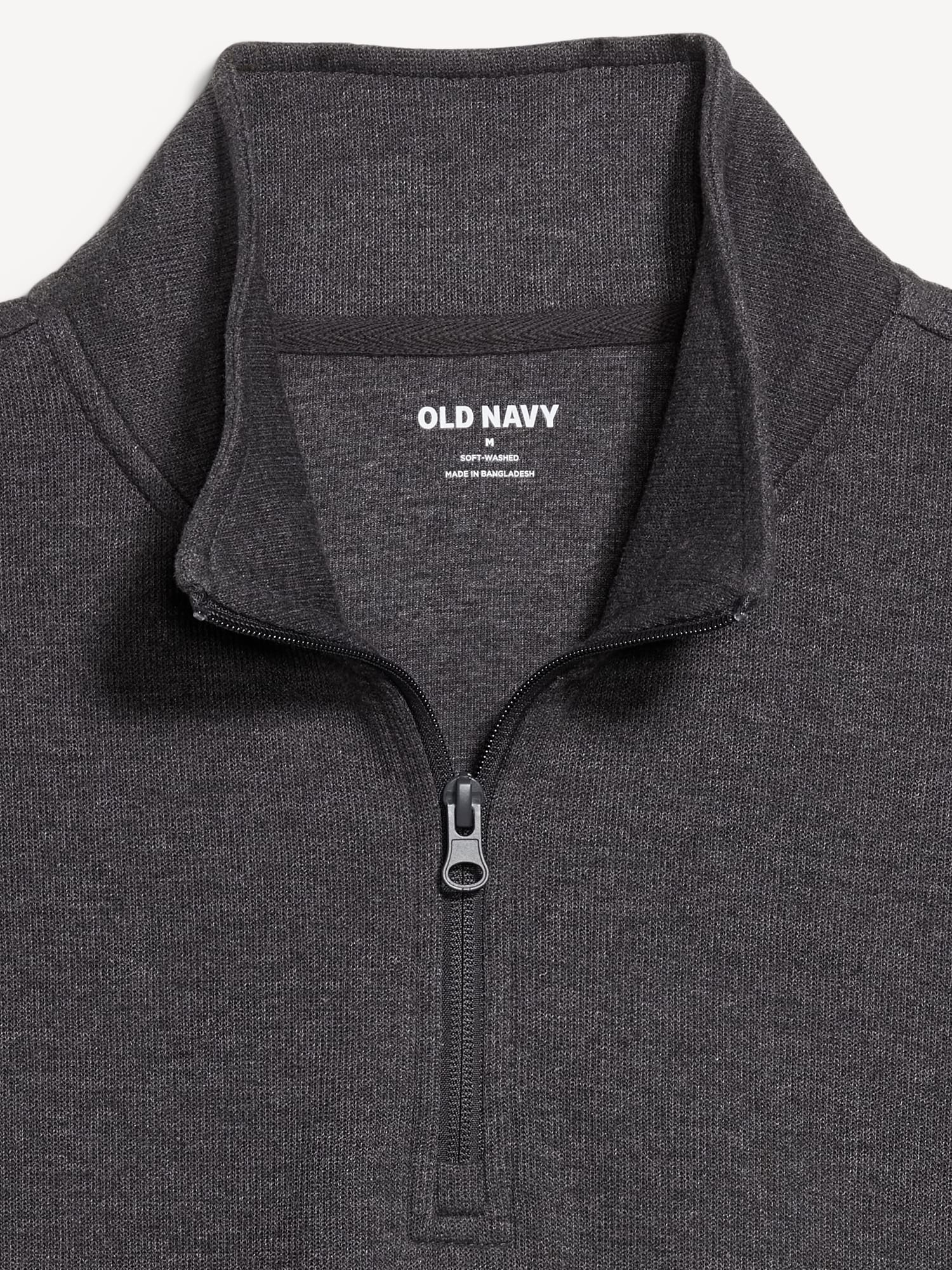 French Rib Quarter-Zip Sweater