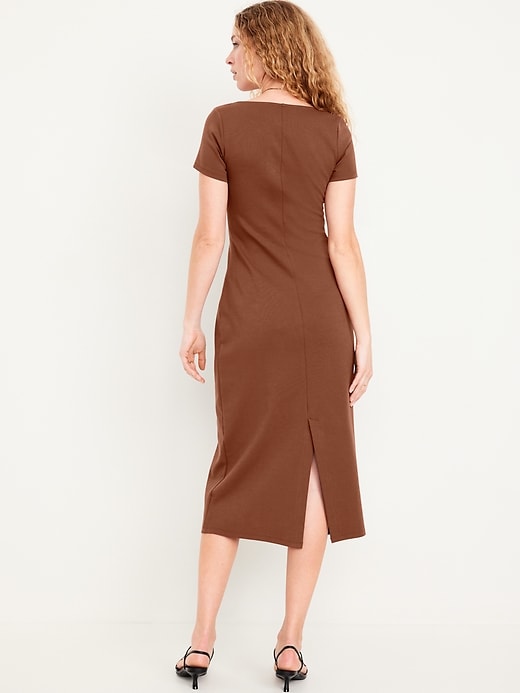 Image number 2 showing, Square-Neck Midi Dress