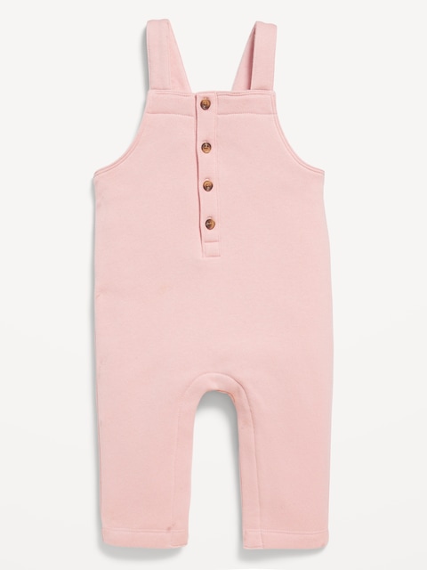 Ensemble de salopette avec boutons à l’avant pour bébé - Rose Ormeau