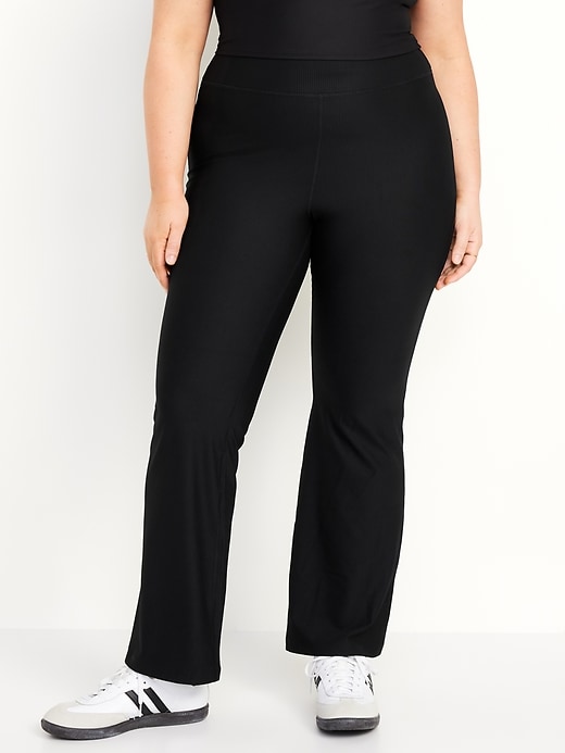 Image number 7 showing, Extra High-Waisted PowerSoft Rib Flare Leggings