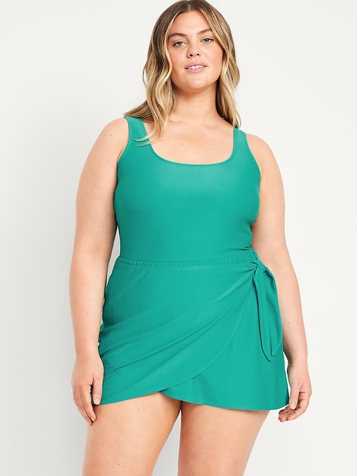 Image number 7 showing, Side-Tie Swim Dress