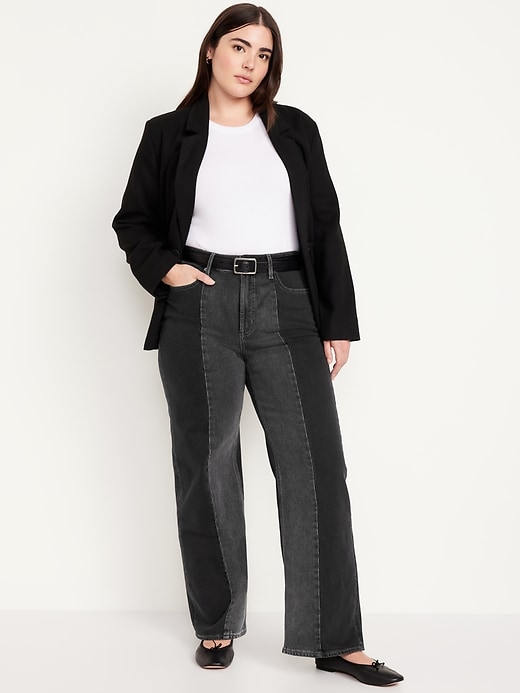 Image number 4 showing, Extra High-Waisted Sky-Hi Wide-Leg Jeans