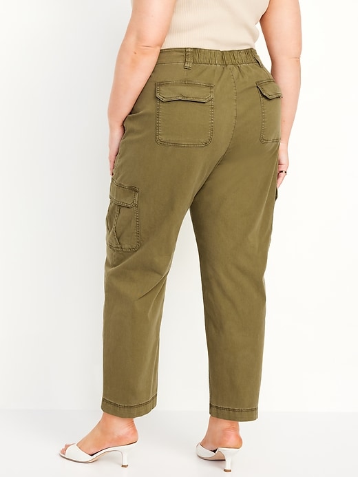 L'image numéro 8 présente Pantalon cargo chino authentique à taille haute