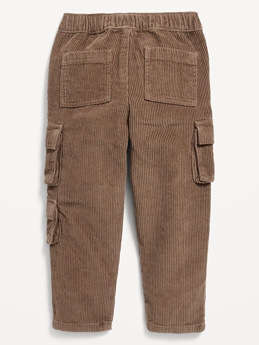 View large product image 2 of 3. Loose Corduroy Cargo Pants for Toddler Boys