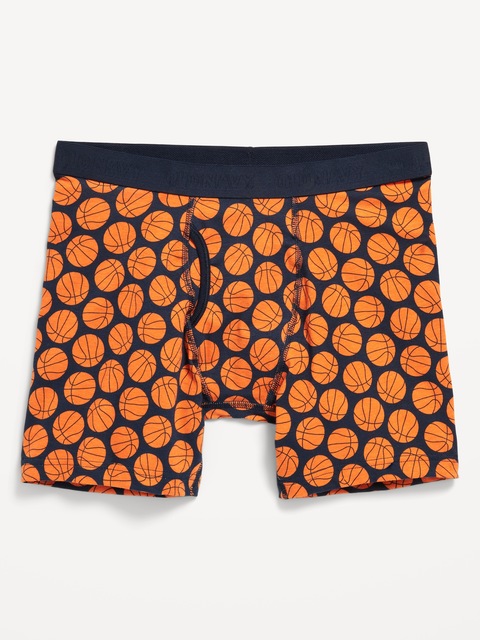 Printed Boxer Briefs -- 6.25-inch inseam - Multi