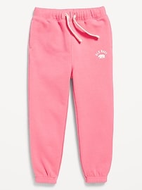 Image number 1 showing, Functional Drawstring Logo Joggers for Toddler Girls
