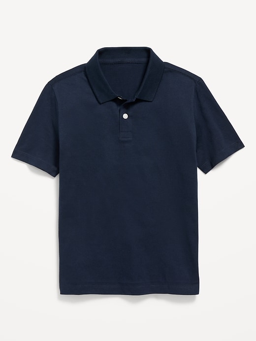 View large product image 2 of 7. School Uniform Jersey Polo Shirt for Boys