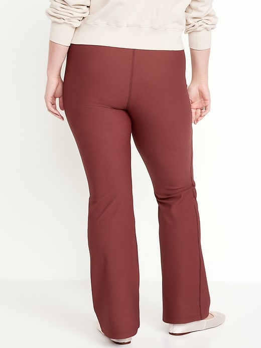 L'image numéro 6 présente Legging PowerSoft évasé côtelé à taille très haute