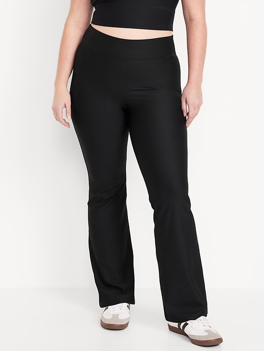 Image number 5 showing, Extra High-Waisted PowerSoft Rib Flare Leggings