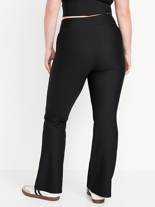 Image number 6 showing, Extra High-Waisted PowerSoft Rib Flare Leggings