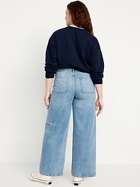 High-Waisted Baggy Wide-Leg Trouser Jeans