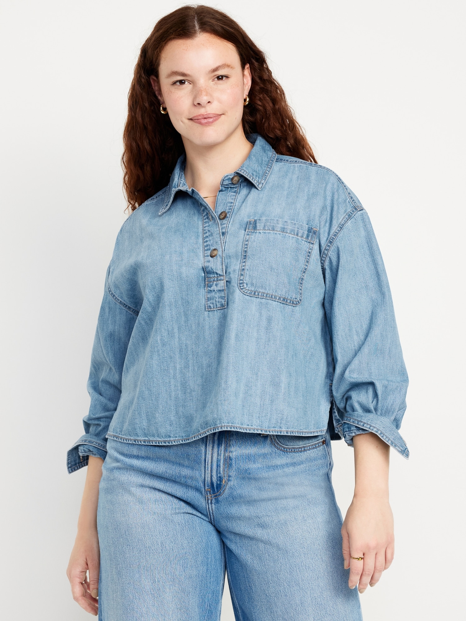 Jean Popover Shirt