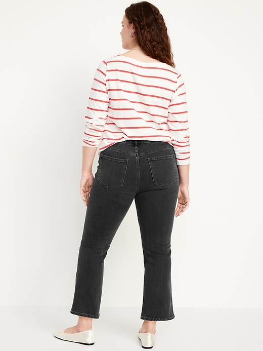 Image number 5 showing, High-Waisted Vintage Crop Flare Jeans