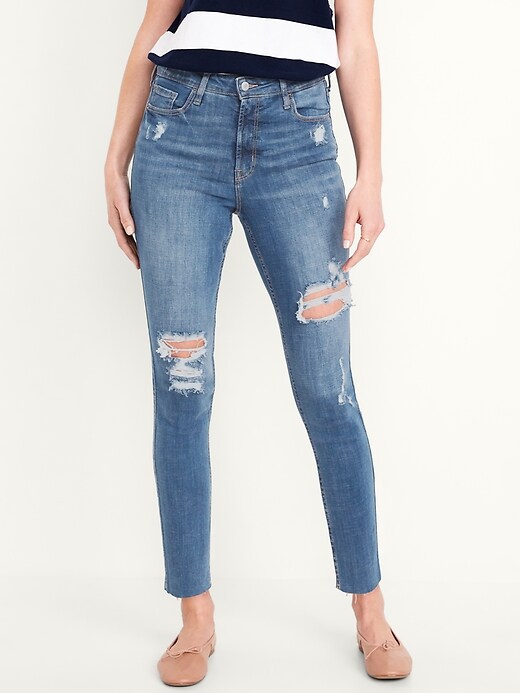 Extra High Waisted Rockstar 360 Stretch Super Skinny Jeans Old Navy