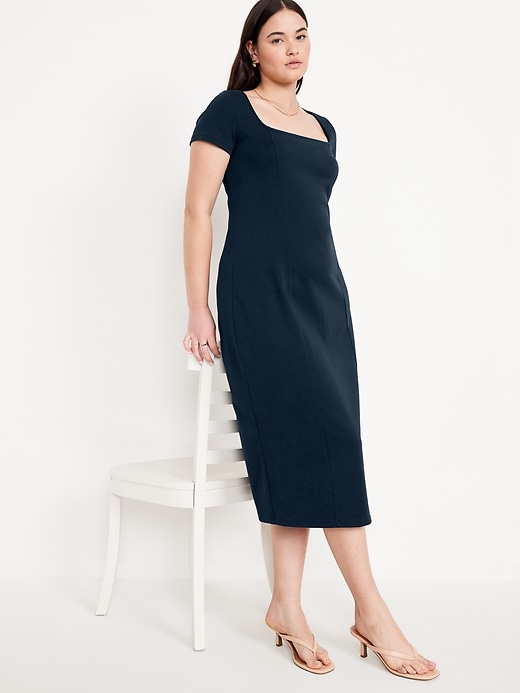 Image number 4 showing, Square-Neck Midi Dress