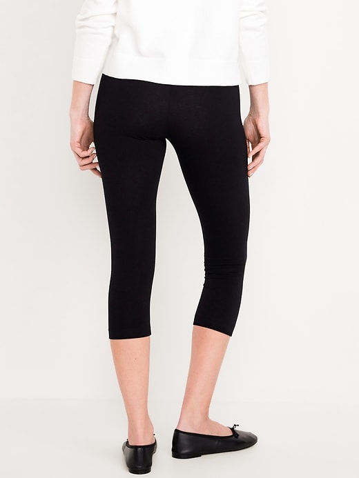 Image number 3 showing, High Waisted Cropped Leggings 3-Pack