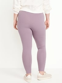 View large product image 6 of 6. High-Waisted Jersey Ankle Leggings