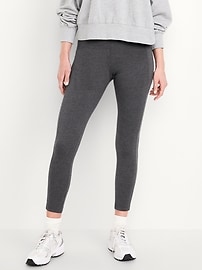 Image number 1 showing, High-Waisted Fashion Layering 7/8 Legging