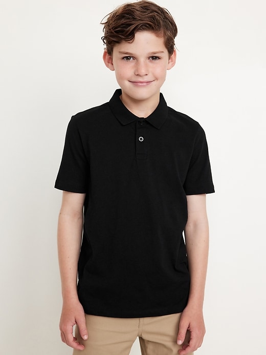 View large product image 1 of 7. School Uniform Jersey Polo Shirt for Boys