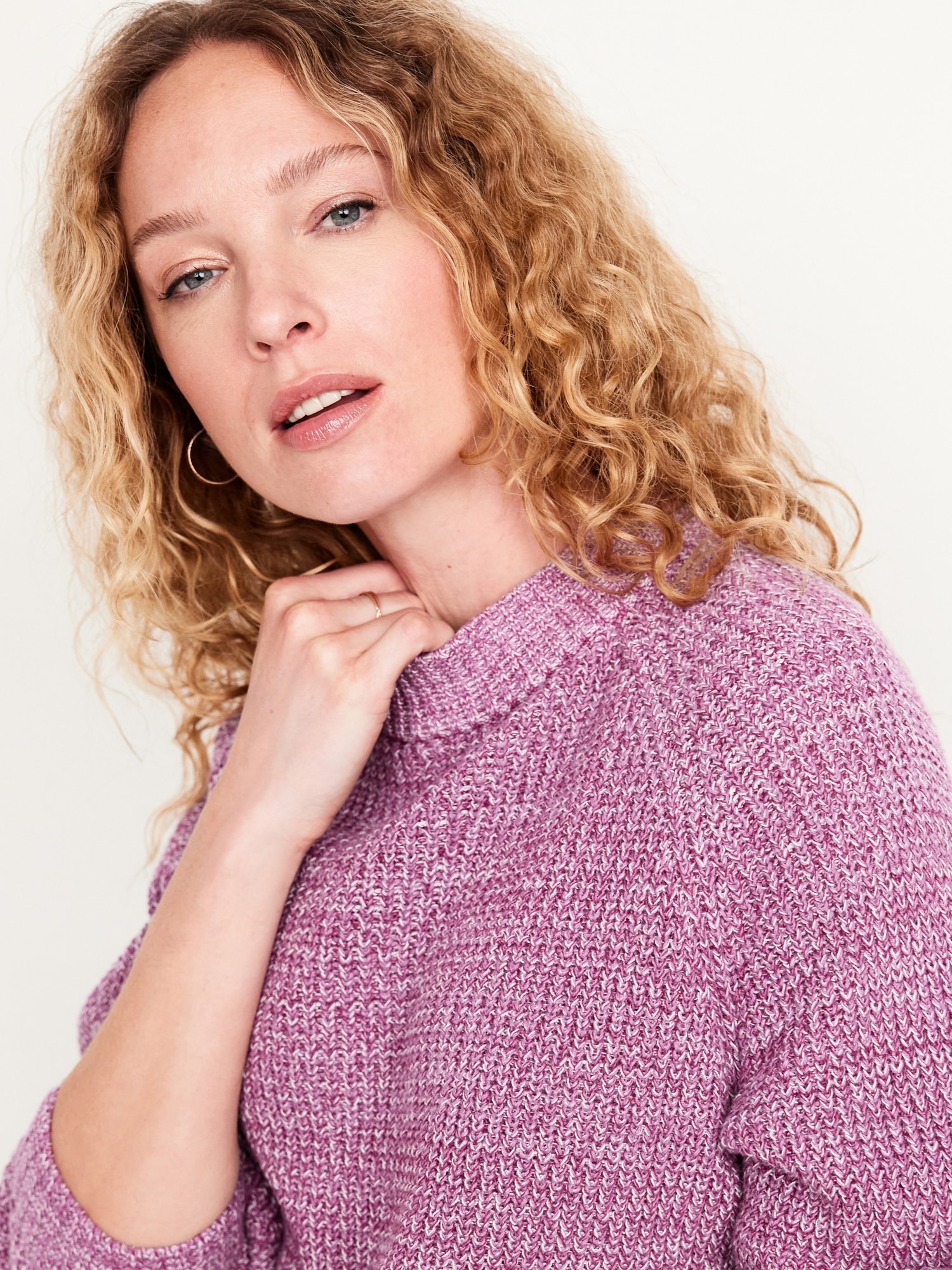 Shaker-Stitch Sweater