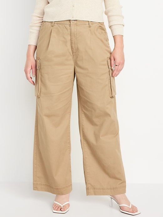 Image number 5 showing, Extra High-Waisted Super Wide-Leg Cargo Pants