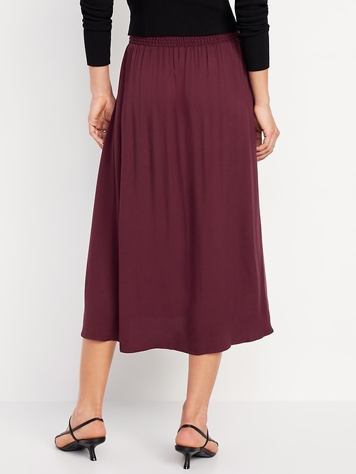 Image number 2 showing, Smocked-Waist Midi Skirt