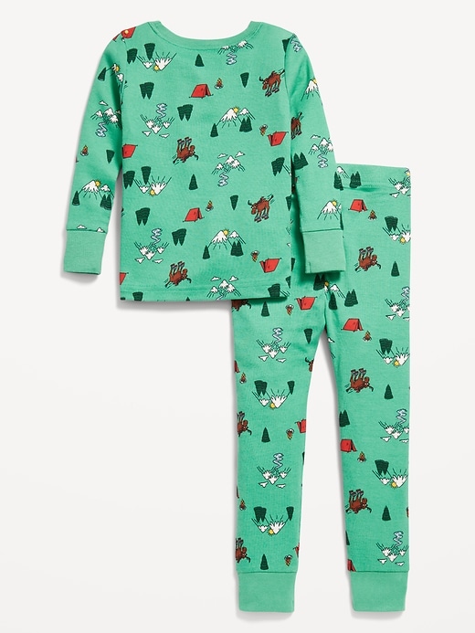 View large product image 2 of 2. Unisex Printed Snug-Fit Pajama Set for Toddler &amp; Baby