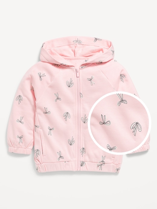 Voir une image plus grande du produit 1 de 1. Veste à glissière à motif pour toute-petite fille