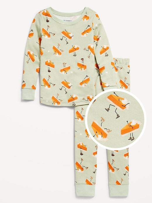 View large product image 1 of 2. Unisex Snug-Fit Printed Pajama Set for Toddler &amp; Baby