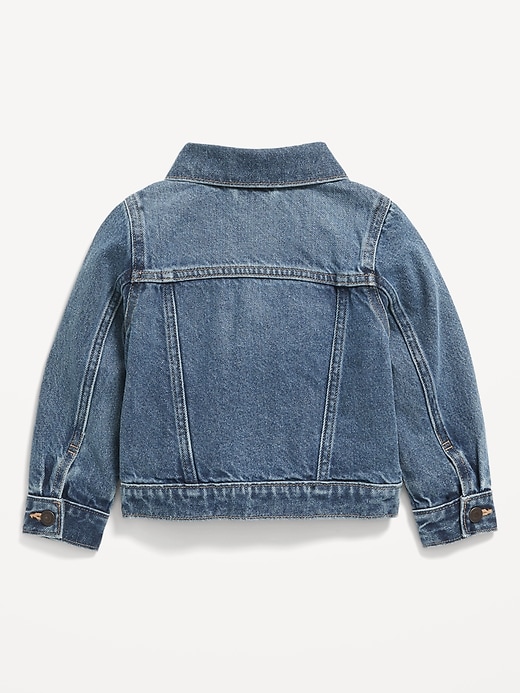 View large product image 2 of 2. Unisex Trucker Jean Jacket for Toddler