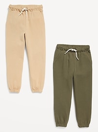 Image number 2 showing, Functional Drawstring Jogger Sweatpants 2-Pack for Toddler Boys