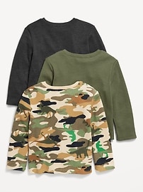 Image number 2 showing, Long-Sleeve Thermal-Knit T-Shirt 3-Pack for Toddler Boys