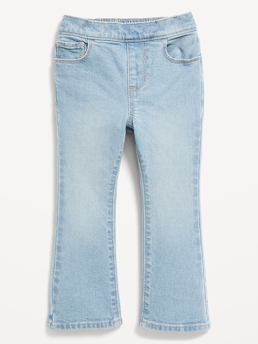 View large product image 1 of 1. Wow High-Waisted Flare-Leg Pull-On Jeans for Toddler Girls