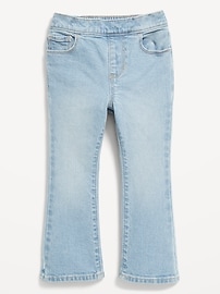 Image number 1 showing, Wow High-Waisted Flare-Leg Pull-On Jeans for Toddler Girls