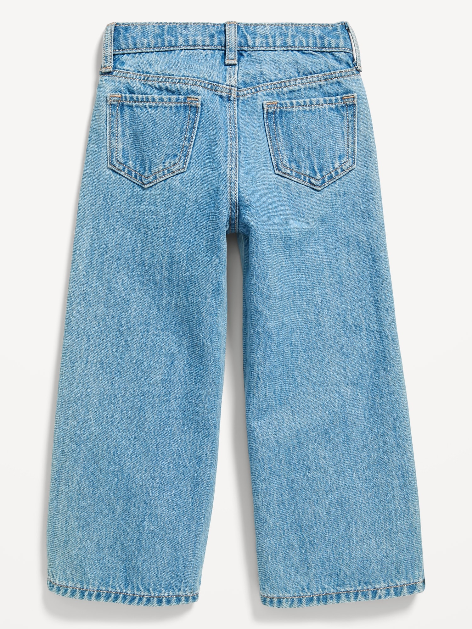 High-Waisted Baggy Wide-Leg Jeans for Toddler Girls