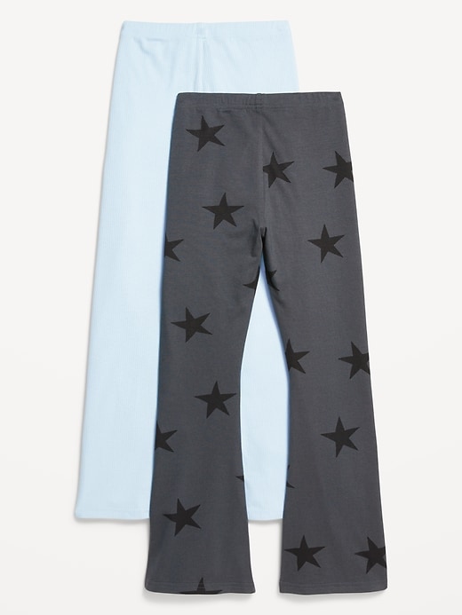 Voir une image plus grande du produit 2 de 2. Legging évasé à taille haute pour fille (paquet de 2)