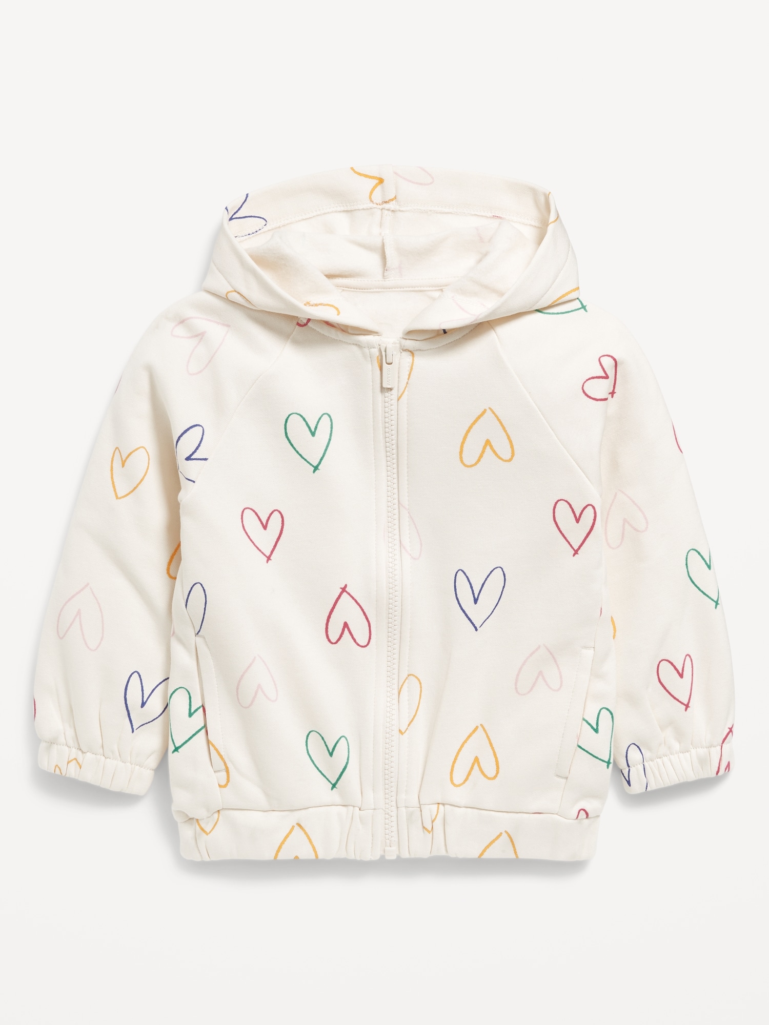 Printed Zip Hoodie for Toddler Girls