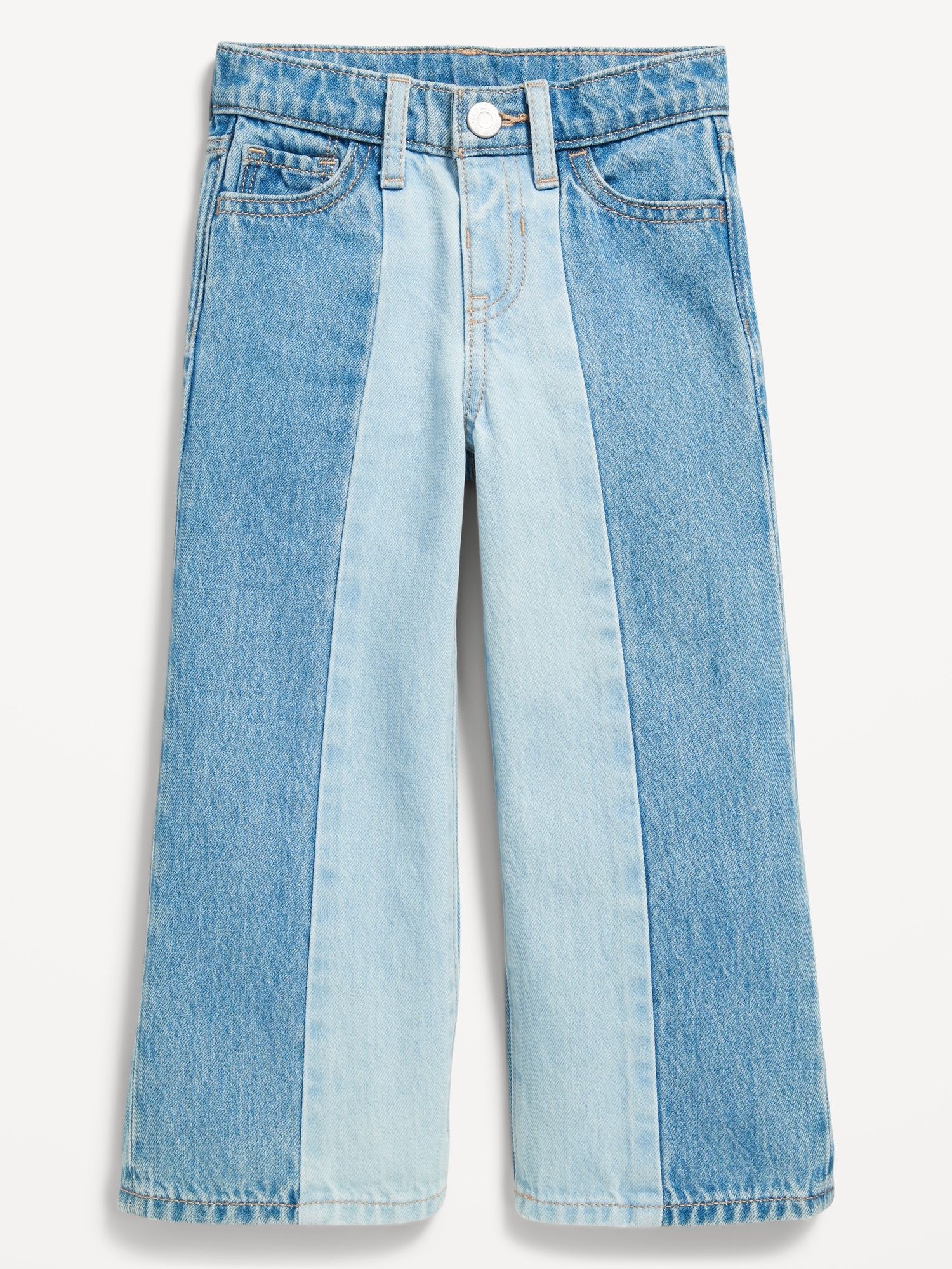 High-Waisted Baggy Wide-Leg Jeans for Toddler Girls