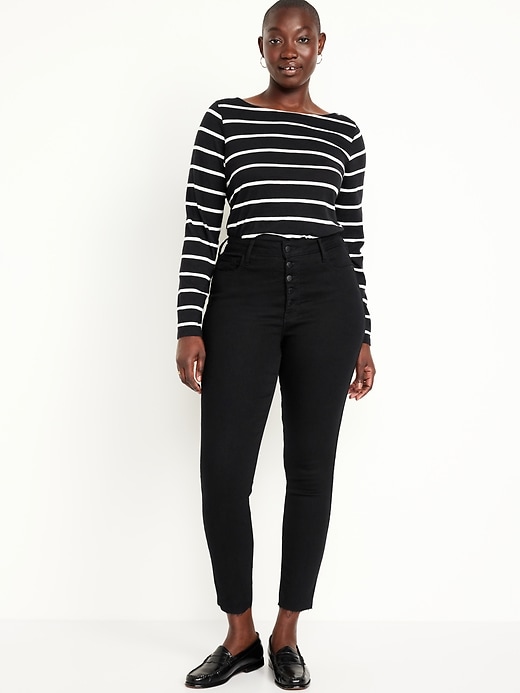 Image number 5 showing, Extra High-Waisted Rockstar 360° Stretch Super-Skinny Jeans