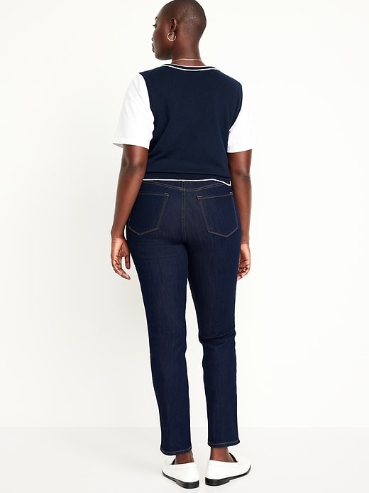 Image number 6 showing, High-Waisted Wow Straight Ankle Jeans