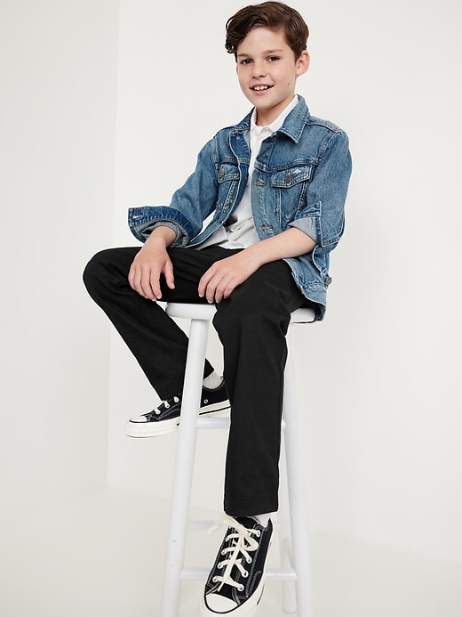 Image number 3 showing, Uniform Straight Leg Pants for Boys