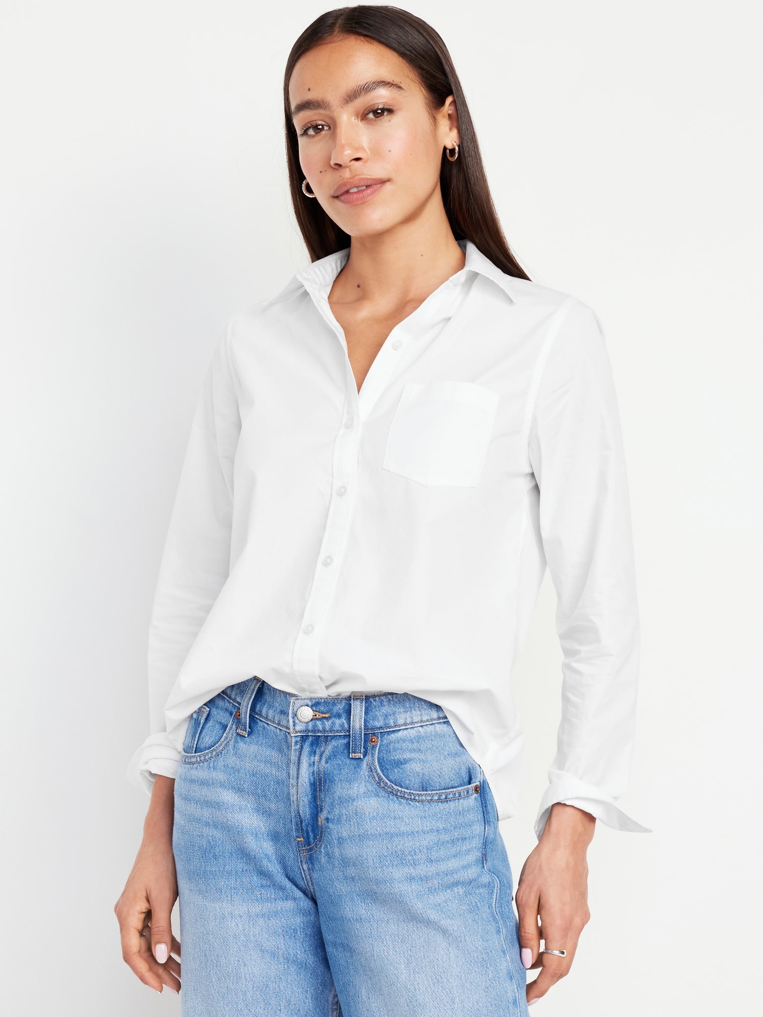 Classic Button-Down Shirt - White